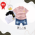 Summer Toddler Boys Outfit Cartoon Shirt & Denim Shorts Set | Hot Sale Baby Clothes
