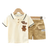 Baby Boy Summer Set Cute Cartoon Tee & Shorts Outfit
