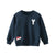 Kids Letter Print Fluffy Sweatshirt Unisex Casual Style