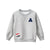 Kids Letter Print Fluffy Sweatshirt Unisex Casual Style