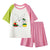 Kids Summer Pajama Set 2PCS Cartoon Modal T-Shirt & Shorts for Boys & Girls