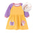 Little Maven Girls’ Winter Fleece Dress And Long Sleeve with Bee Appliqués