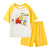 Kids Summer Pajama Set 2PCS Cartoon Modal T-Shirt & Shorts for Boys & Girls