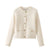Women’s Cropped Knit Cardigan Soft Button-Up Fall Sweater for Plus Sizes