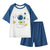 Kids Summer Pajama Set 2PCS Cartoon Modal T-Shirt & Shorts for Boys & Girls
