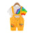 Baby Rainbow Outfit – Cotton T-Shirt & Bib Pants 2-Piece Set (0–4Y)