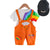 Baby Rainbow Outfit – Cotton T-Shirt & Bib Pants 2-Piece Set (0–4Y)