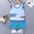 Kids Summer Cotton Outfit Sleeveless Top & Shorts Set for Boys & Girls