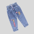 Baby Girl Winter Jeans Plush Lined Denim with Butterfly Print (1–6Y)