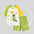 Kids Summer Pajama Set 2PCS Cartoon Modal T-Shirt & Shorts for Boys & Girls