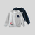 Kids Letter Print Fluffy Sweatshirt Unisex Casual Style