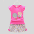 Cute Lollipop Print Summer Set Baby Girl T-Shirt & Shorts Outfit