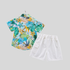 Summer Baby Boy Outfit Set Printed Cotton Shirt & Shorts (0–5Y)